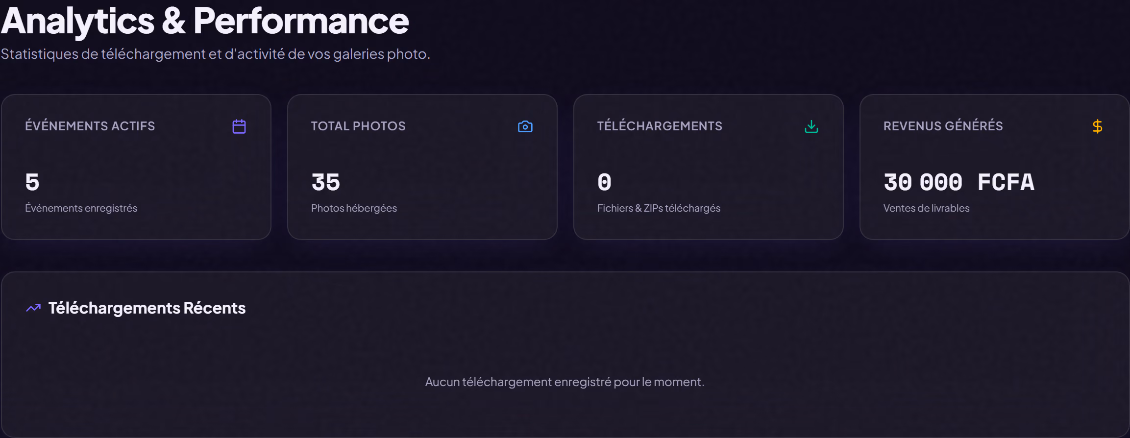 Capture d'écran de l'interface SHAREFT