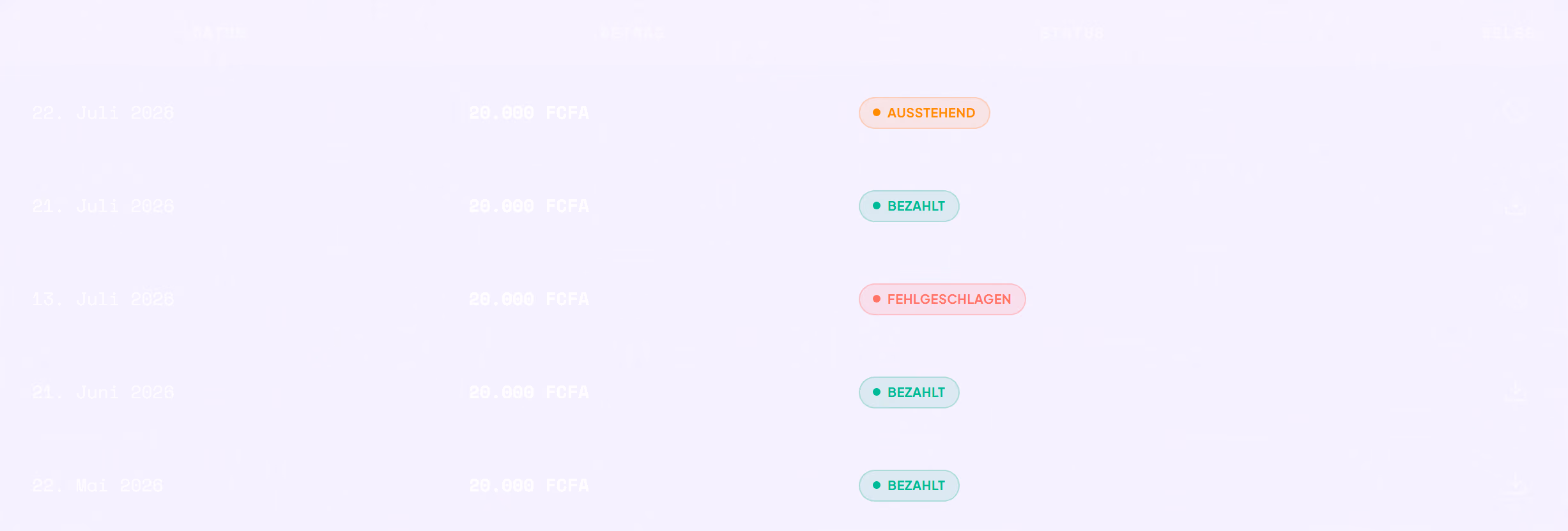 Screenshot of the SHAREFT interface