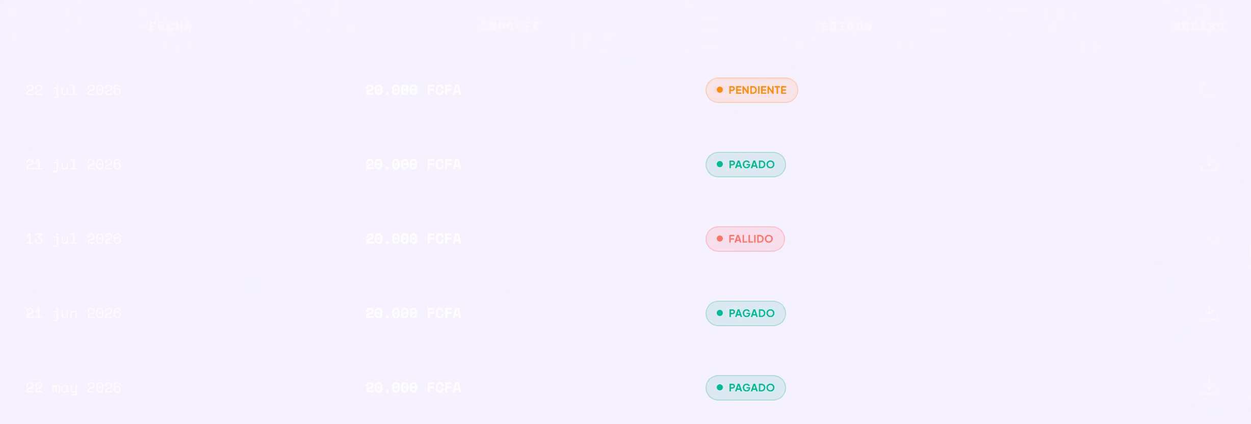 Screenshot of the SHAREFT interface