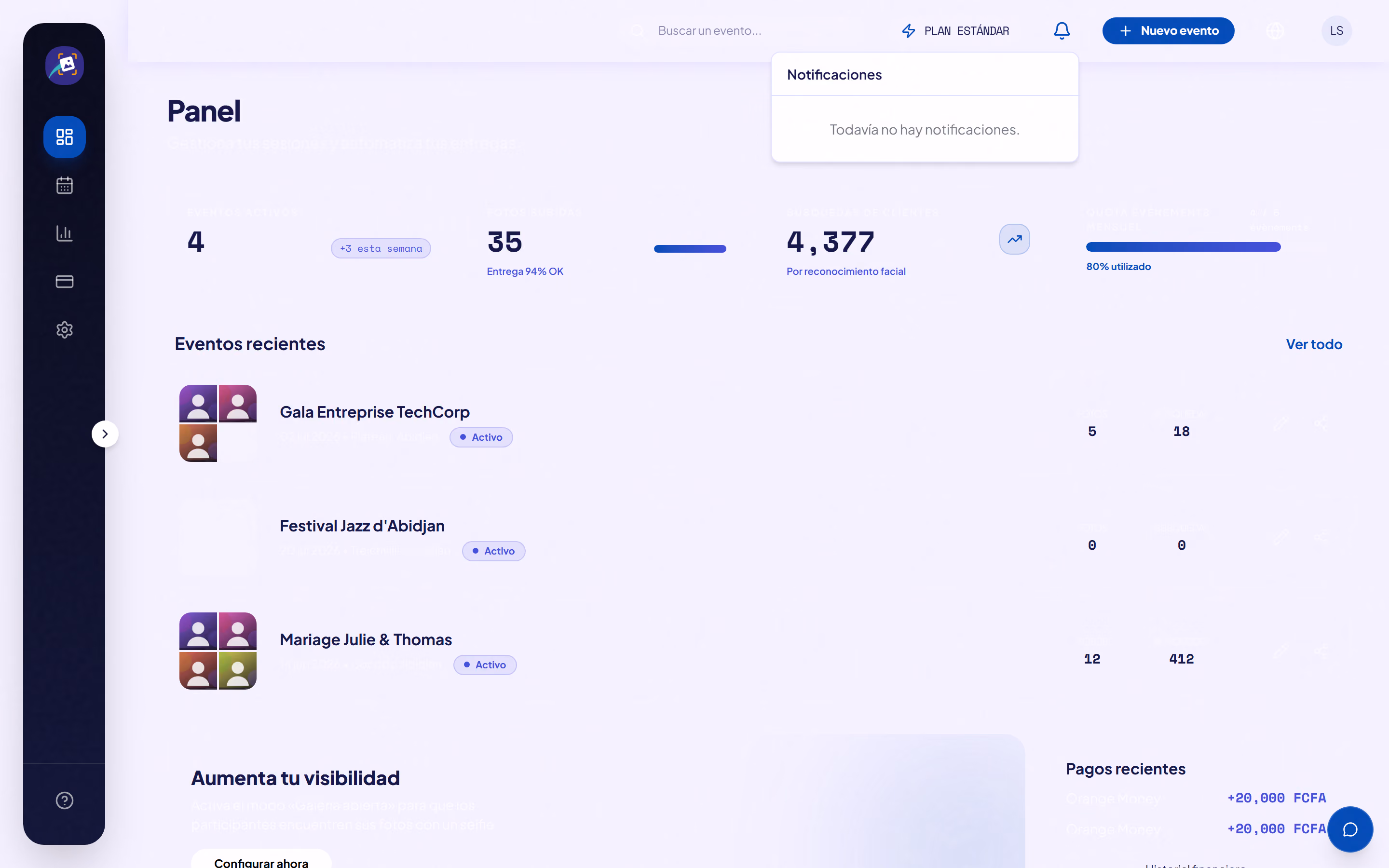 Screenshot of the SHAREFT interface